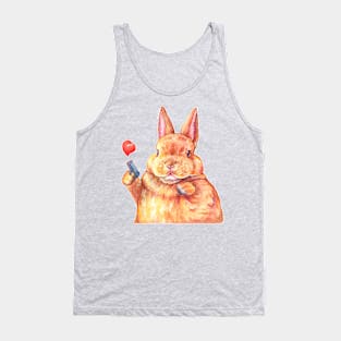 Valentine's Bunny Tank Top